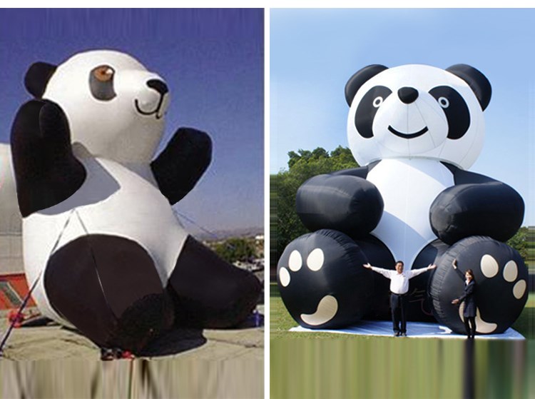 山根镇充气熊猫展示