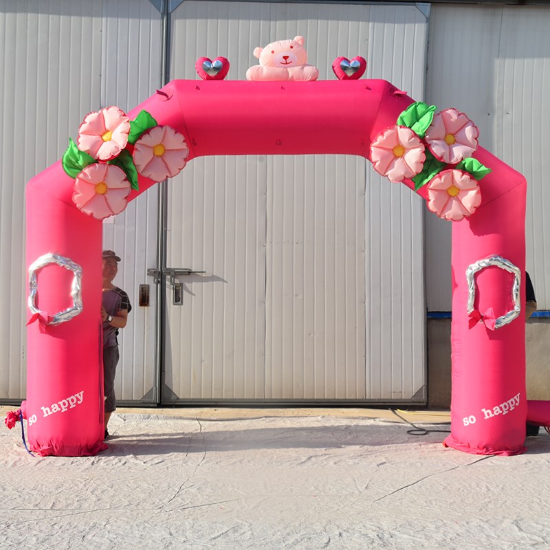 山根镇粉色婚礼拱门